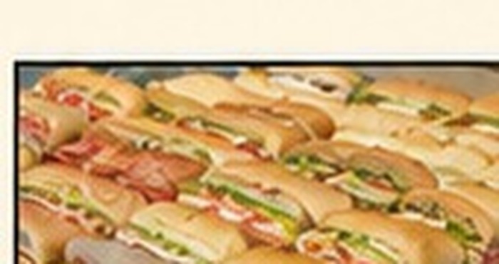 Catering hero platter from B and C Deli