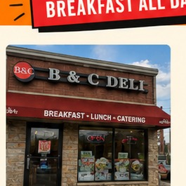 B and C Deli storefront